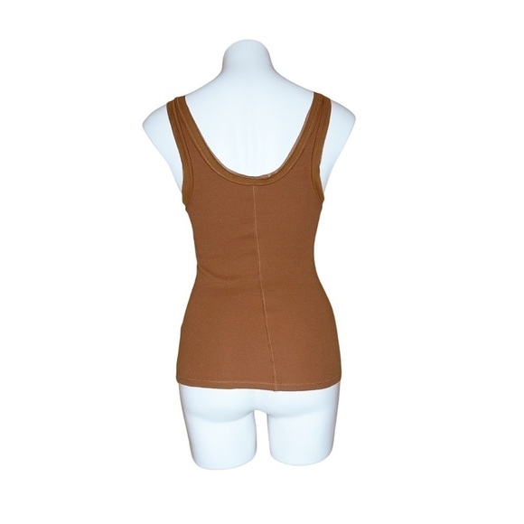 Intimately Free People Ribbed Brown Tank Top - Picture 2 of 6
